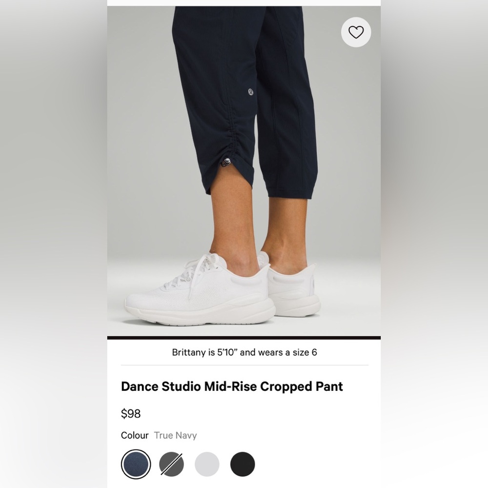 Lululemon Dance Studio Navy Ankle Active Pants 6 - Picture 2 of 7